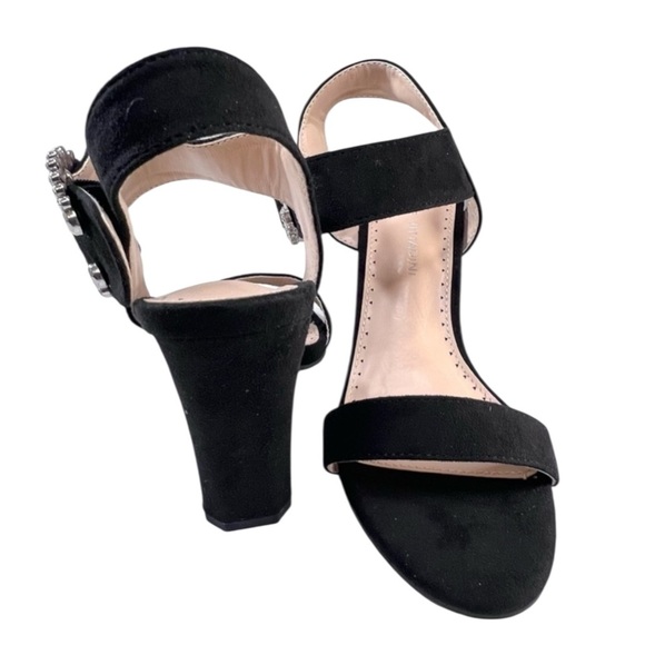 ADRIENNE VITTADINI Geno Embellished Sandals, Color Black, Size 7.5, NWOT - Picture 7 of 12